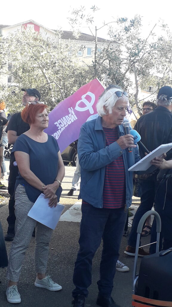 Photo de Véronique (animatrice du GA de Vauvert) et Sylvain Brino (le photographe censuré)